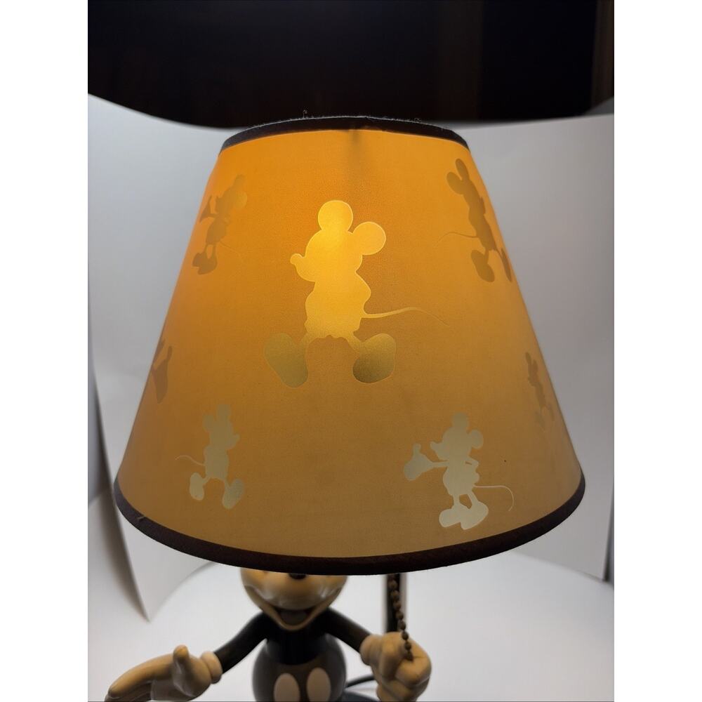 VGT Mickey Mouse Talking Lamp Collectible Disney Animated Damaged Lampshade - Picture 3 of 9